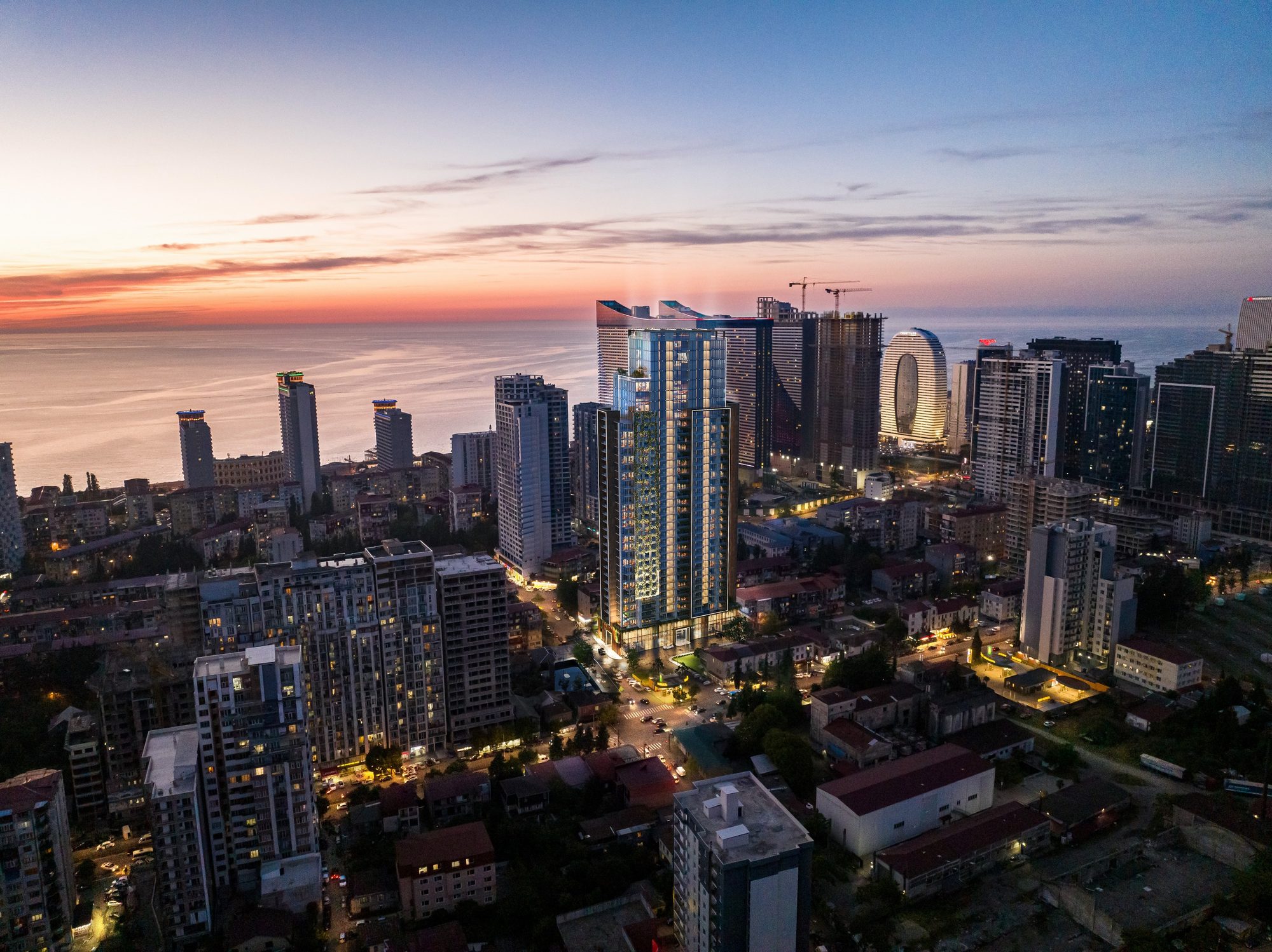 Batumi za súmraku